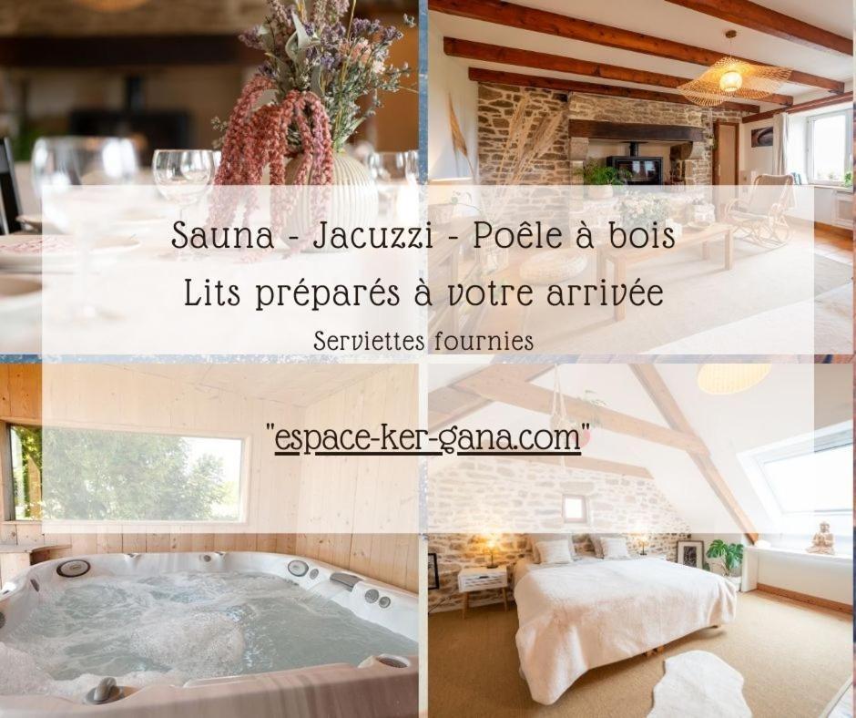 Ker Gana Sauna, Jacuzzi, Poele A Bois Plourin  Dış mekan fotoğraf